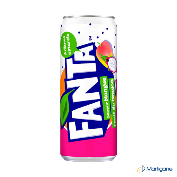 Fanta Mangue et Fruit du Dragon 33cl